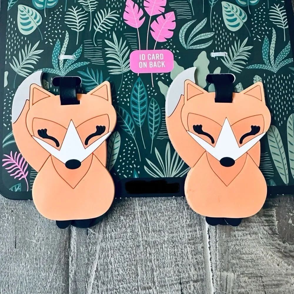 Cute Fox Luggage ID Tags Set